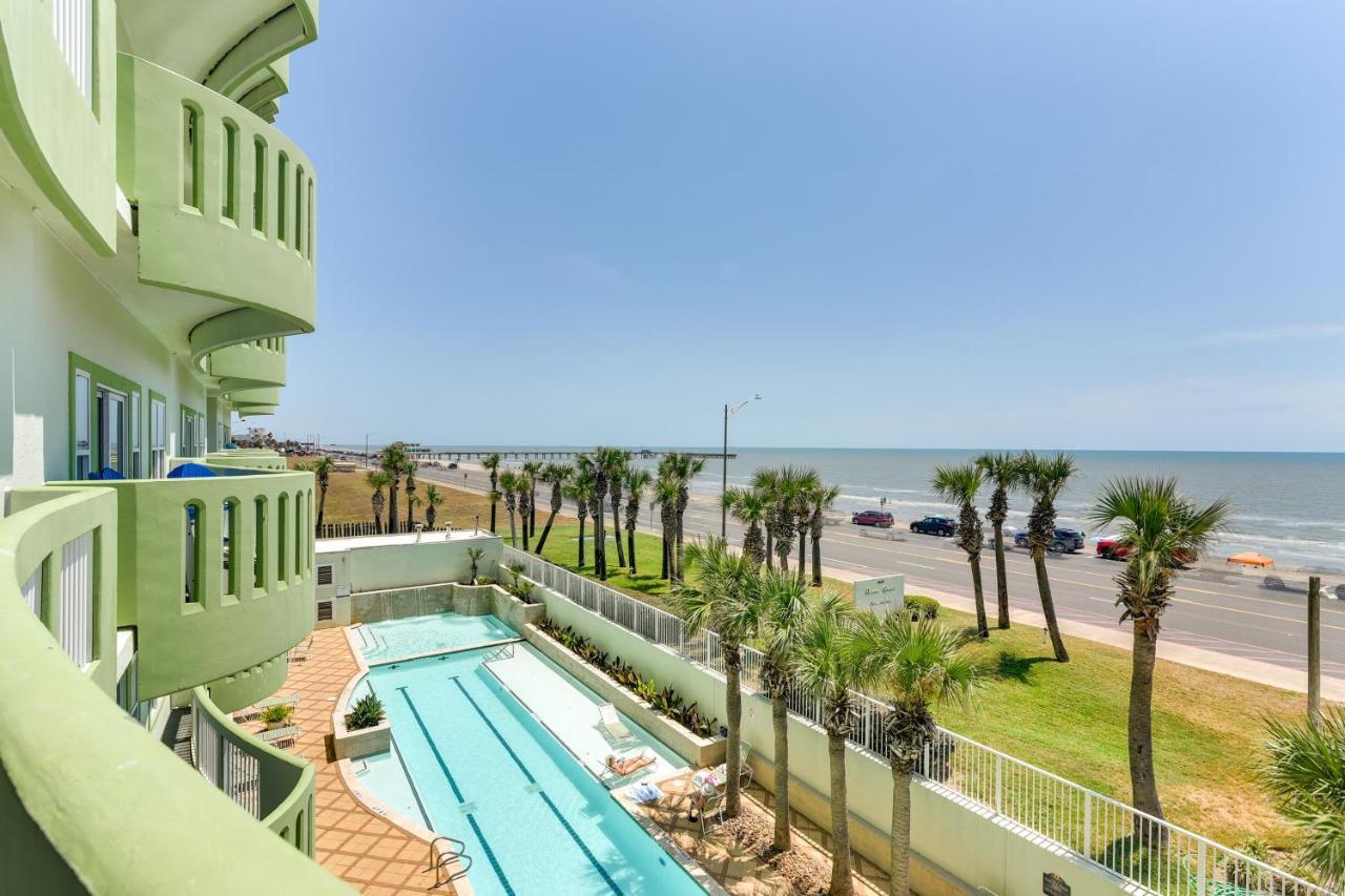 Oceanfront Galveston Condo In Amazing Location! Exterior foto